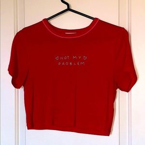 TOPSHOP - Cute Red Croptop